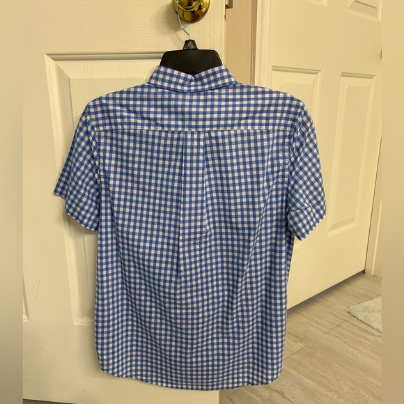 Ralph Lauren Polo Boys Gingham Short Sleeve Dress Shirt NWT Size 14/16 - Picture 2 of 2
